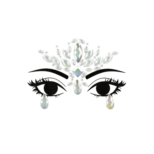 Sötétben világító arckristályok, 9,5 x 8,5 cm