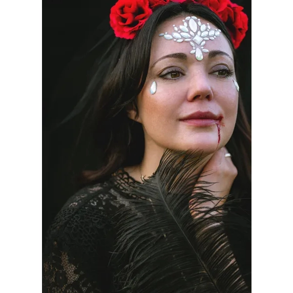 Cristale pentru față, fosforescente, 9,5 x 8,5 cm