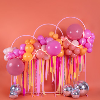 Zlati pravokotni stojalo za balone 160x210 cm