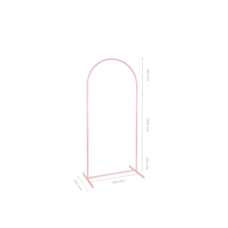 Midi íves háttérelem poros rózsaszín 80x180 cm