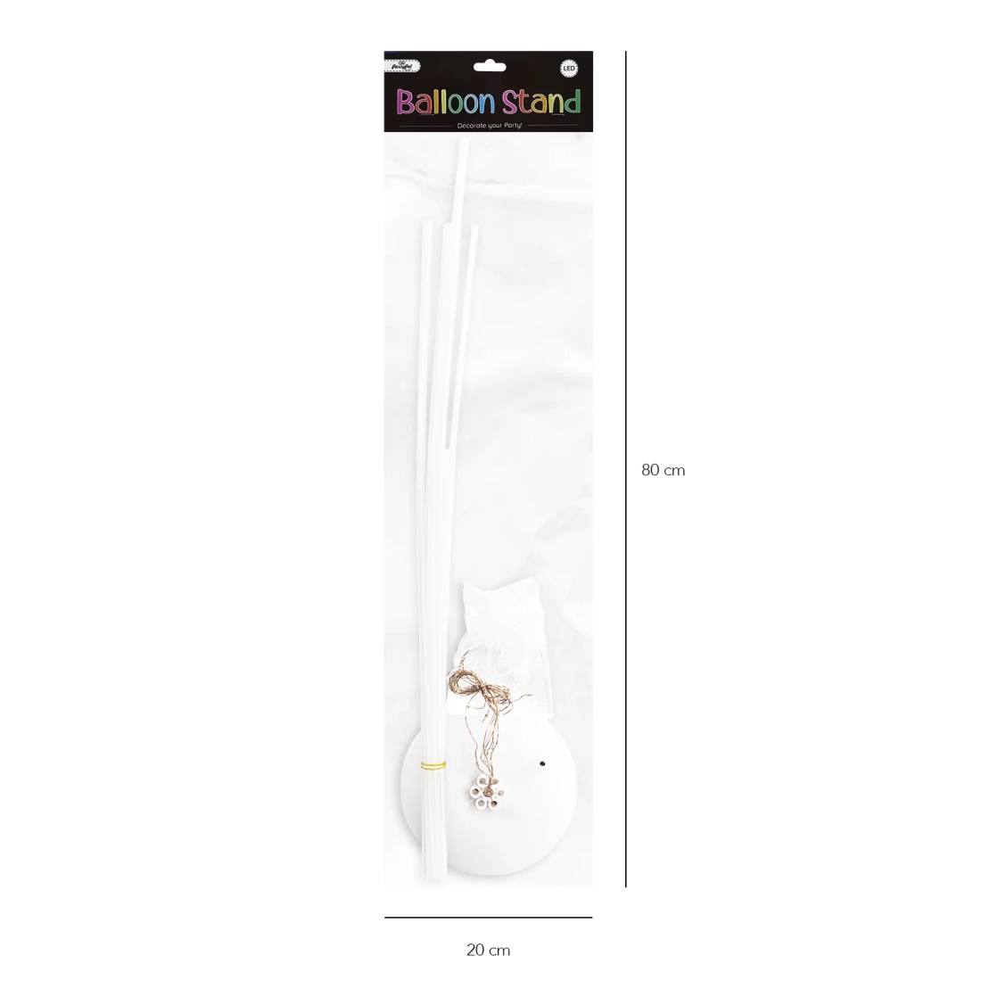 Suport LED pentru baloane – 72 cm
