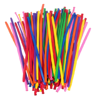 Modelirajući baloni s pumpicom, mix boja, 10 kom