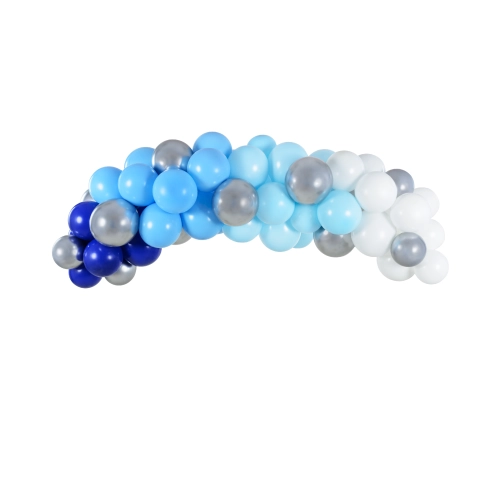 Kék léggömb girland, 200 cm