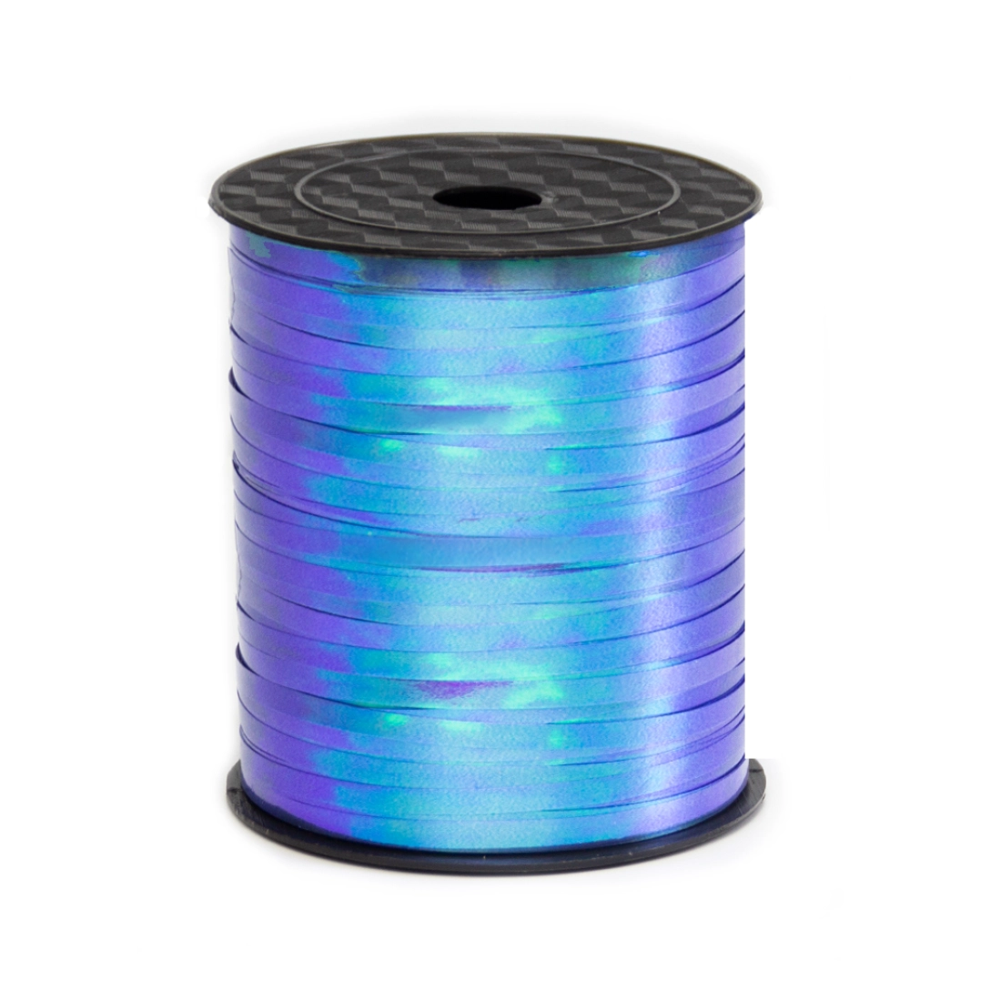 Kék opalizáló/szivárványos műanyag szalag 225 m