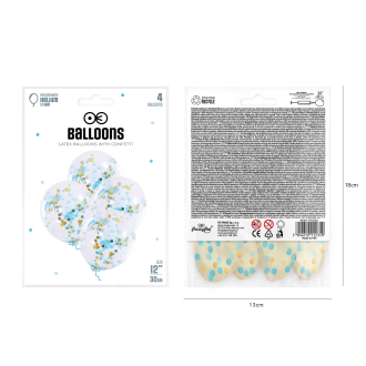 Komplet balonov Happy Birthday modra srebrna 102 kos