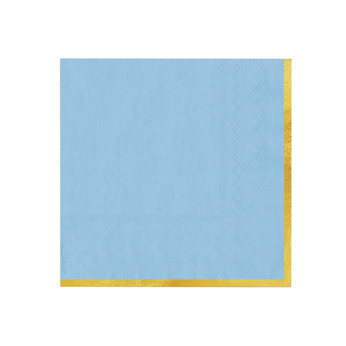 Șervețele de hârtie albastre cu margine aurie Classic Gold – 10 buc.