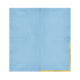 Modri papirnati prtički z zlatim robom Classic Gold – 10 kosov