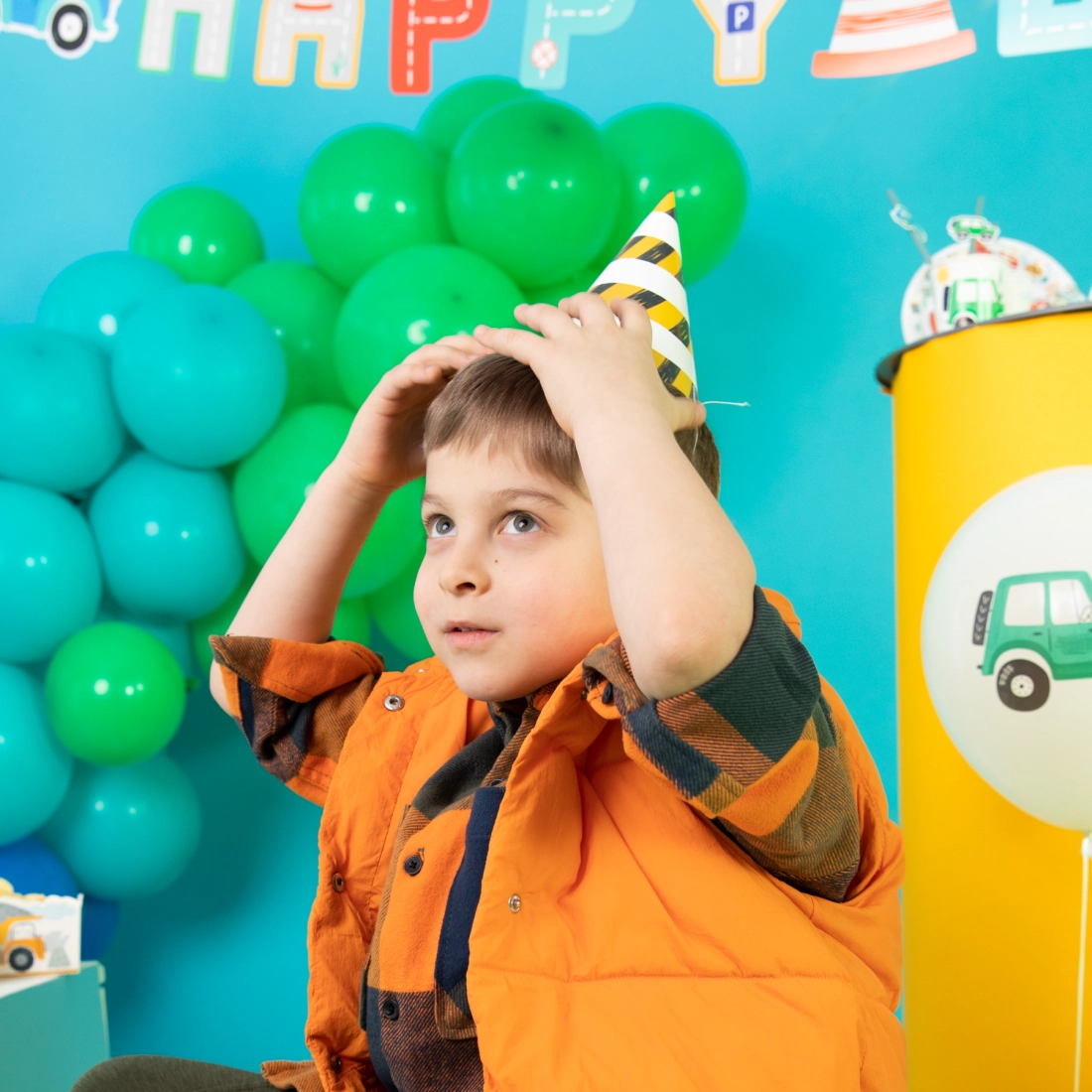 Ghirlandă de aniversare Happy Birthday Cars, 250 cm