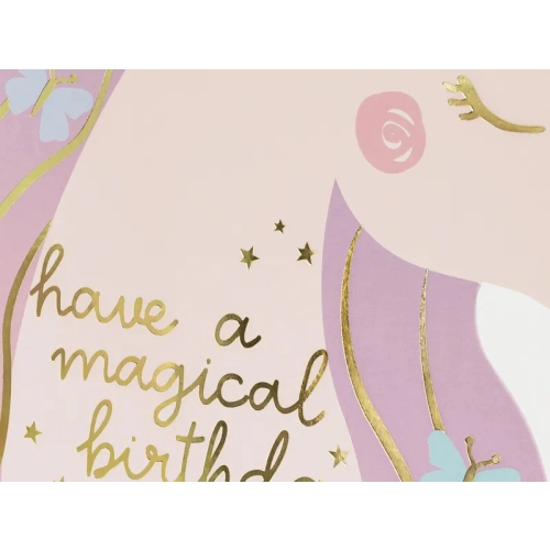 Felicitare de aniversare Unicorn, 1 buc.