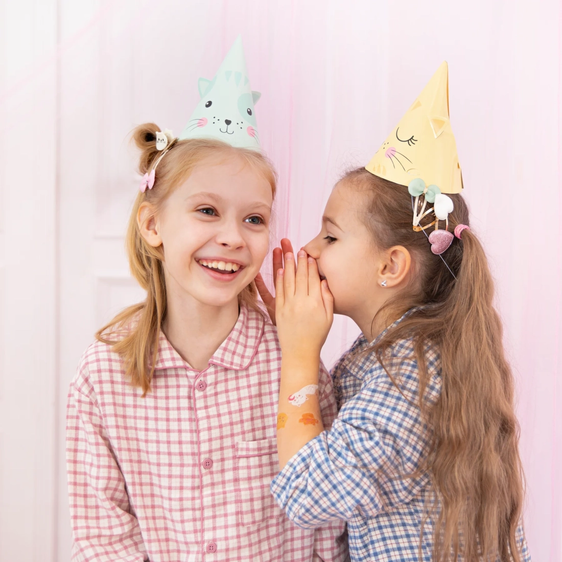 Set 6 pălărioare aniversare Pisicuțe