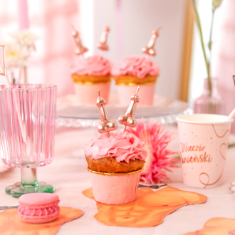 Rojstnodnevne svečke v obliki penisa, rožnato zlato, 5 kosov