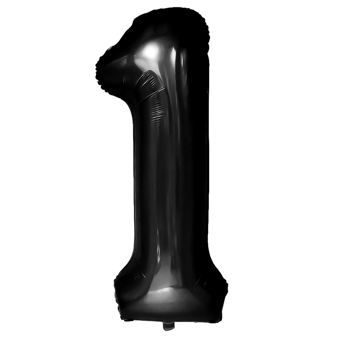 Szülinapi fekete 1-es számú léggömb, 100 cm