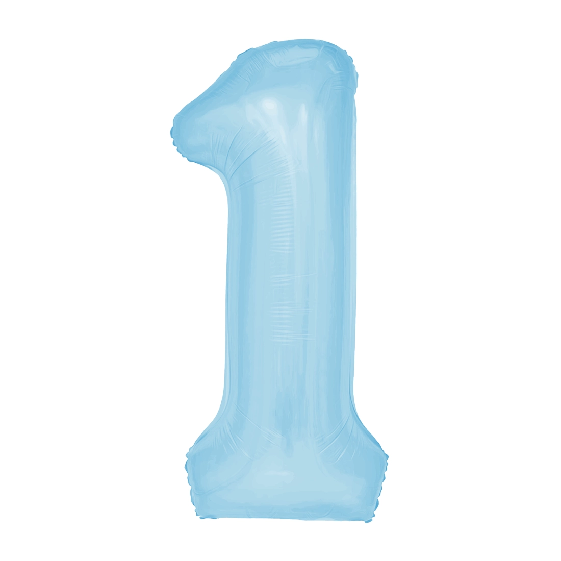 Szülinapi lufi 1-es szám – égszínkék, 100 cm