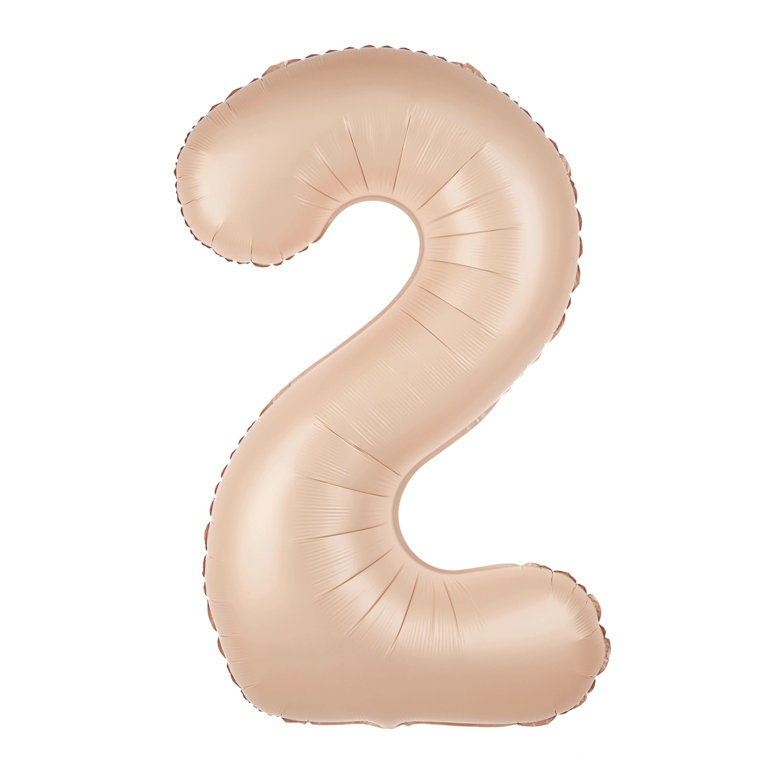 Balon aniversar cifră 2, caramel, 100 cm