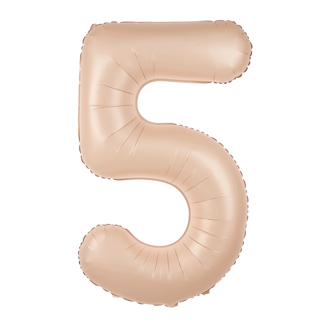 Balon aniversar cifră 5, caramel, 100 cm