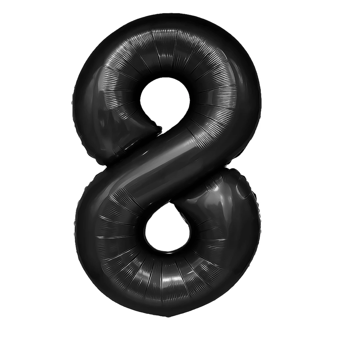 Balon aniversar cifră 8, negru, 100 cm