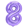 Szülinapi lufi 8-as szám, lila, 100 cm
