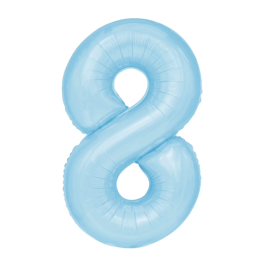 Balon aniversar cifră 8 – albastru ceresc, 100 cm