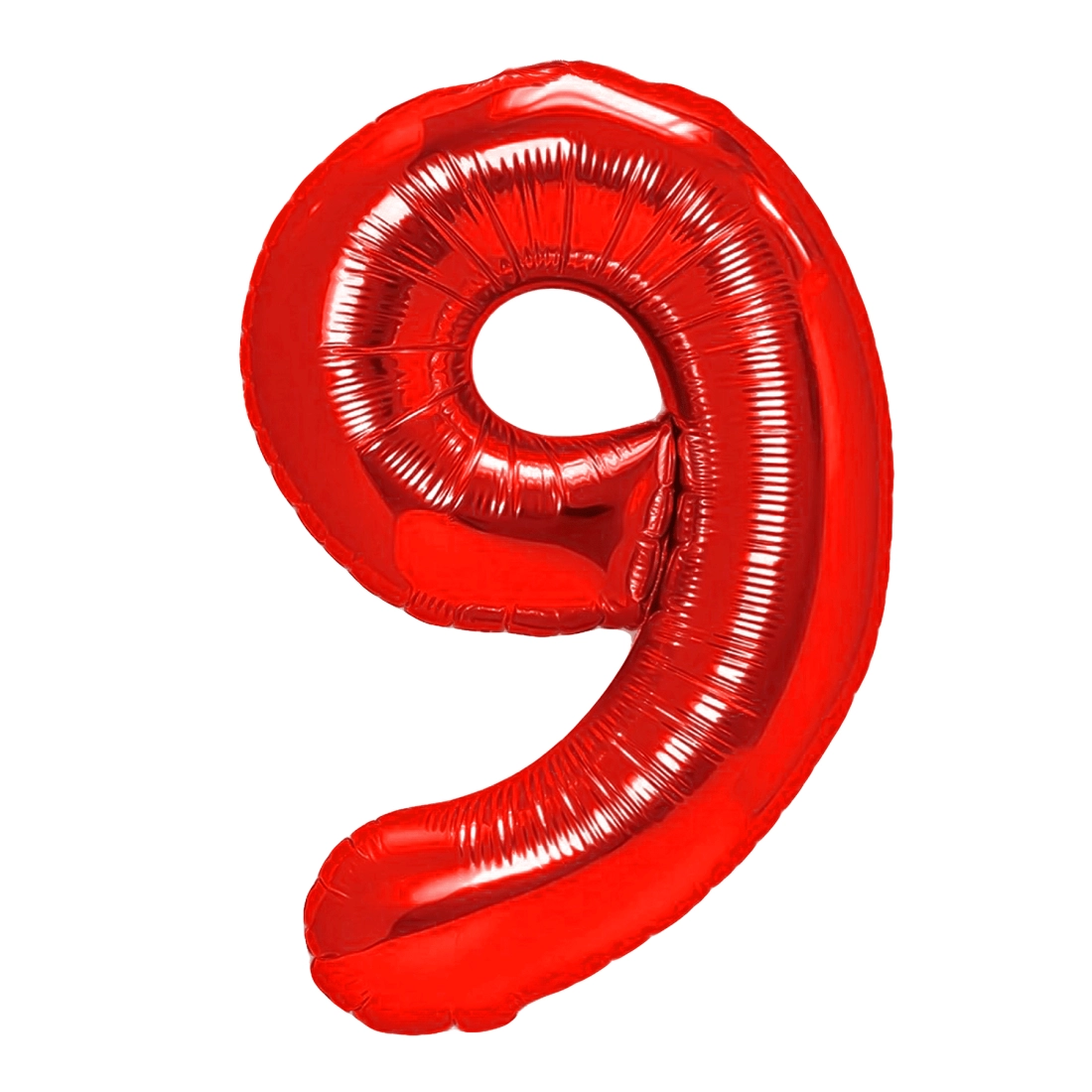 Balon aniversar cifră 9 roșu, 100 cm