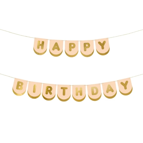 Happy Birthday születésnapi banner/girland, 150 cm