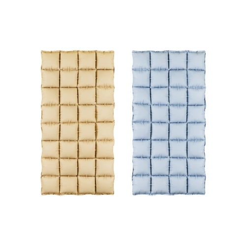 Draperie din baloane din folie, reversibilă, bej-albastru, 55x110 cm, pentru decor**