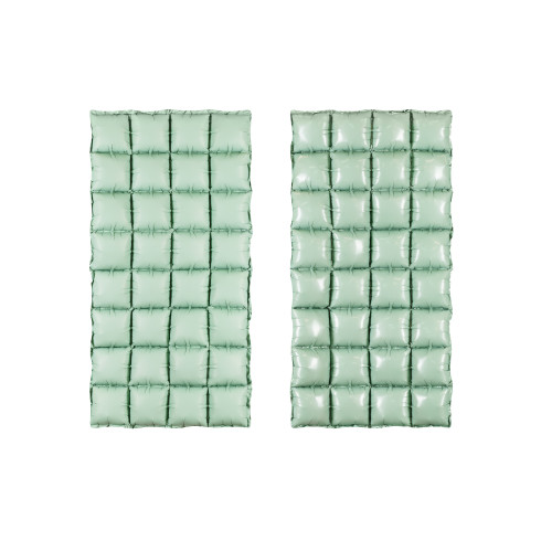 Kétoldalas fólia lufifüggöny, zsályazöld, 55×110 cm – matt és fényes hatás