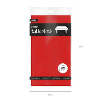 Vodoodporen rdeč prt 137 × 274 cm