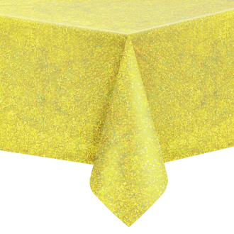 Vodoodporen holografski zlati prt 137 × 274 cm