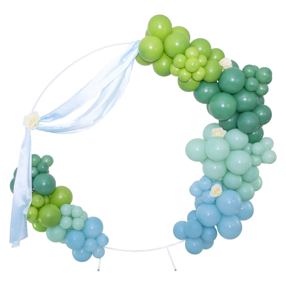 Suport rotund alb pentru baloane - 200 cm