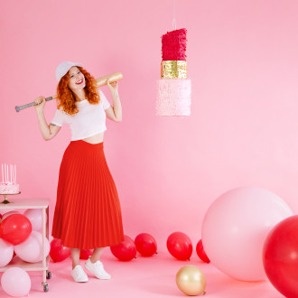 Okrogel velik balon 100 cm – rdeč