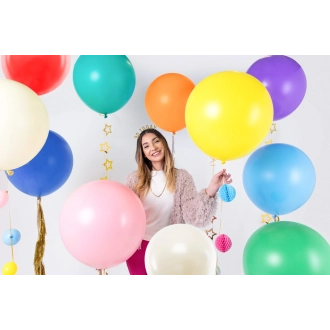 Okrogli veliki balon 60 cm – burgundy