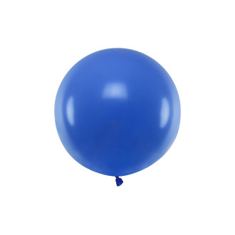 Velik okrogel balon 60 cm – moder
