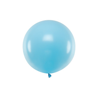 Velik balon okrogla oblika 60 cm – pastelno svetlo modra
