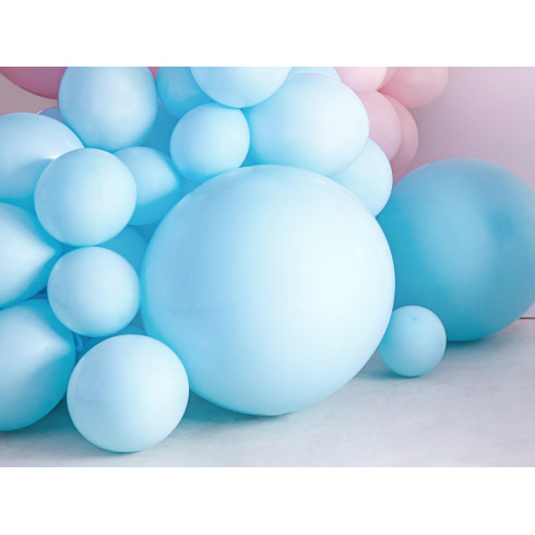 Kerek nagy lufi 60 cm – pasztell világoskék Kerek nagy lufi 60 cm – pasztell világoskék
