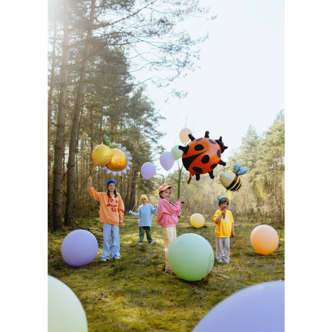 Kerek nagy lufi 60 cm – világossárga