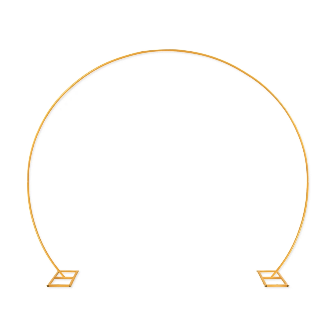 Kerek arany lufitartó állvány – dekoratív ív 315 x 240 cm