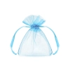 Săculeți din organza bleu 10 cm – set de 10 bucăți pentru cadouri