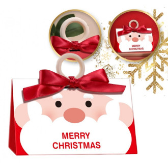 Ozdobná darčeková krabička s mašľou 17x10x8,5 cm - červená