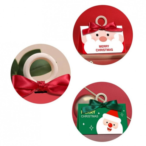 Ozdobná darčeková krabička s mašľou 17x10x8,5 cm - červená