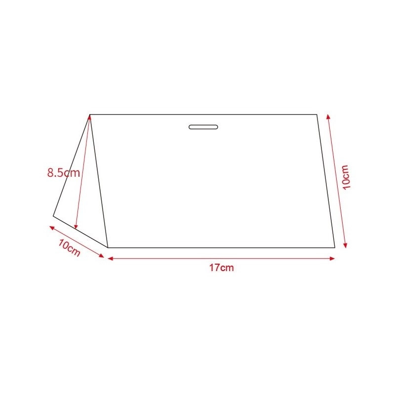 Ozdobná dárková krabička s mašlí 17x10x8,5 cm - červená