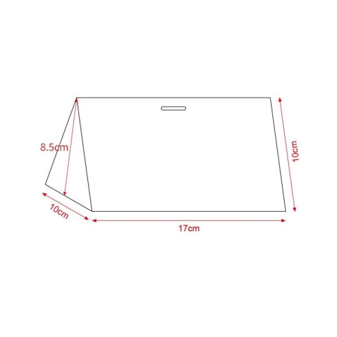 Ozdobná darčeková krabička s mašľou 17x10x8,5 cm - červená