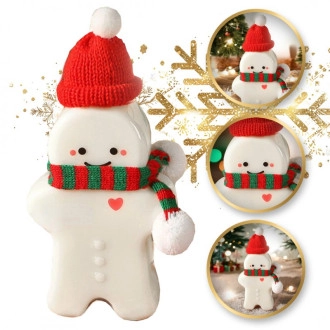 Ozdobná fľaša Perníček so zeleným šálom na likér 350ml