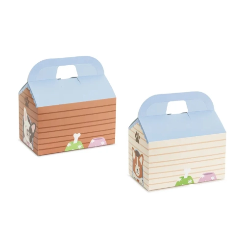 Cutii decorative pentru tort în formă de căsuță pentru câini, 6 buc.