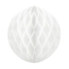 Papír dekorációs gömb „Honeycomb”, fehér, 10 cm