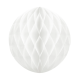 Papír dekorációs „Honeycomb” gömb, fehér, 30 cm
