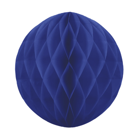 Papír dekorációs „Honeycomb” gömb, sötétkék, 30 cm Papír dekorációs „Honeycomb” gömb, sötétkék, 30 cm