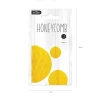 Minge decorativă din hârtie „Honeycomb”, galbenă, 10 cm