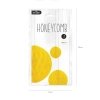 Minge decorativă din hârtie „Honeycomb”, galbenă, 20 cm