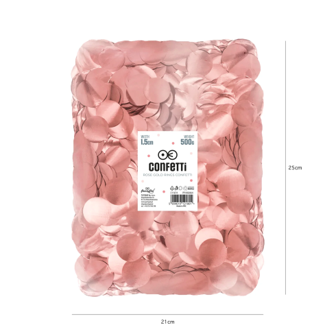 Papír konfetti 500 g – rose gold Papír konfetti 500 g – rose gold