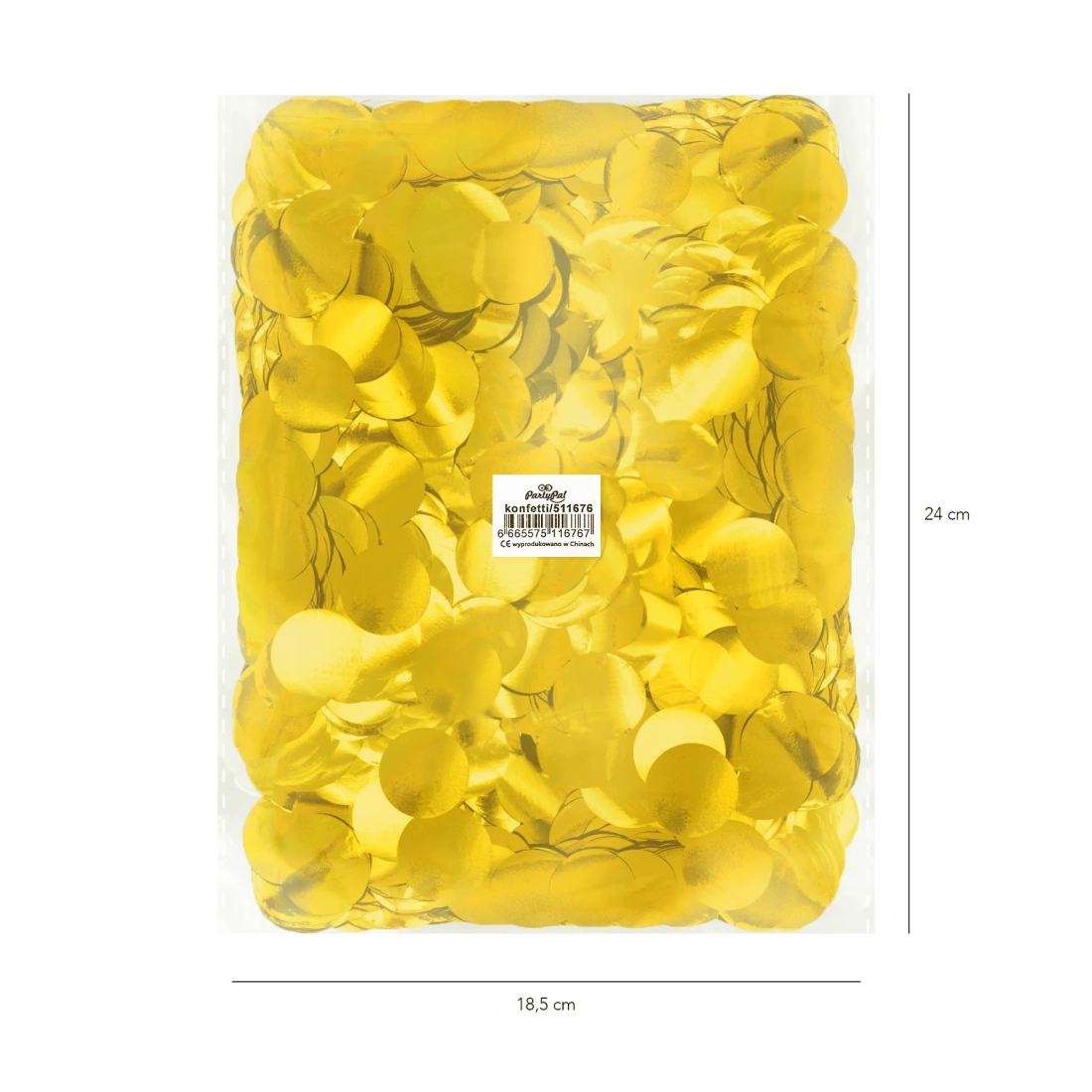 Papír konfetti 500 g – arany